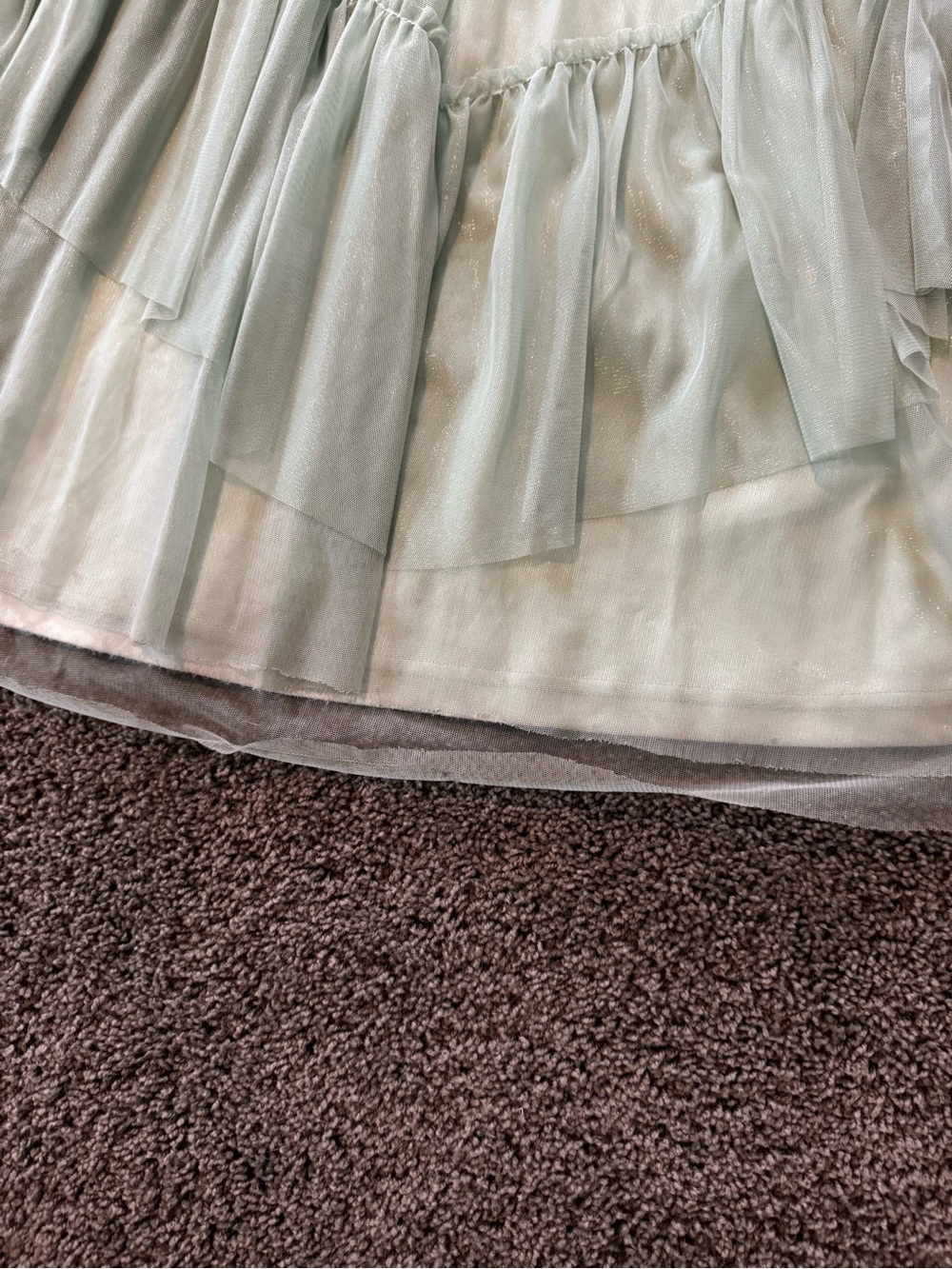 Lulus sage green maxi prom dress - Picture 3 of 7